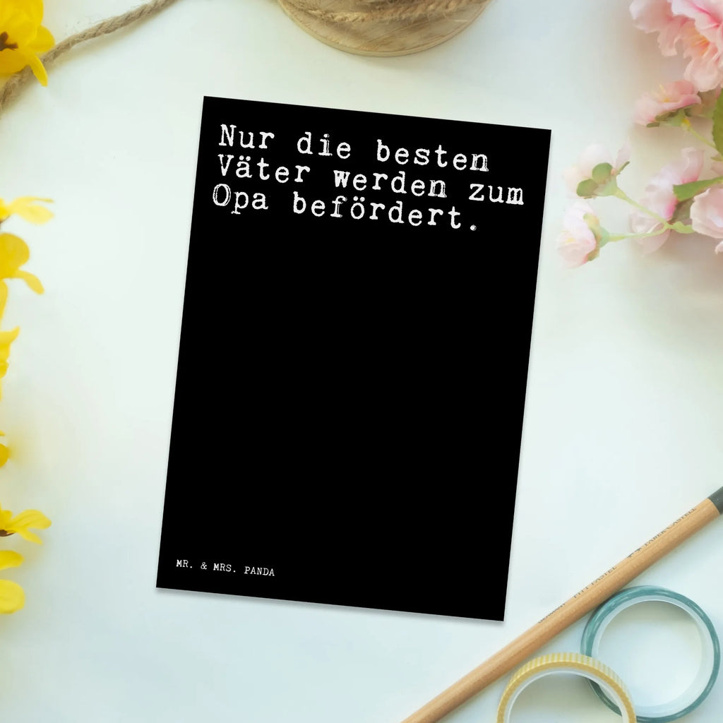 Postcard Nur die besten Väter... Ansichtskarte, Karte, Grußkarte, Einladung Geburtstag, Einladungskarten Geburtstag, Geschenkkarte, Dankeskarte, Postkarte, Ansichtskarten, Geburtstagskarte, Einladung, Einladungskarte, Spruch, Sprüche, lustige Sprüche, Weisheiten, Zitate, Spruch Geschenke, Spruch Sprüche Weisheiten Zitate Lustig Weisheit Worte
