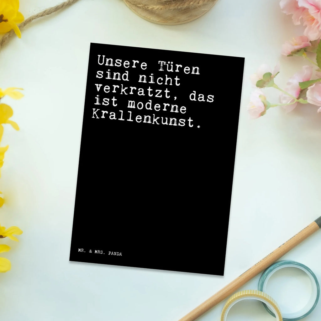 Postkarte Unsere Türen sind nicht... Einladungskarte, Ansichtskarten, Grußkarte, Karte, Ansichtskarte, Geschenkkarte, Einladung, Einladung Geburtstag, Dankeskarte, Postkarte, Geburtstagskarte, Einladungskarten Geburtstag, Spruch, Sprüche, lustige Sprüche, Weisheiten, Zitate, Spruch Geschenke, Spruch Sprüche Weisheiten Zitate Lustig Weisheit Worte