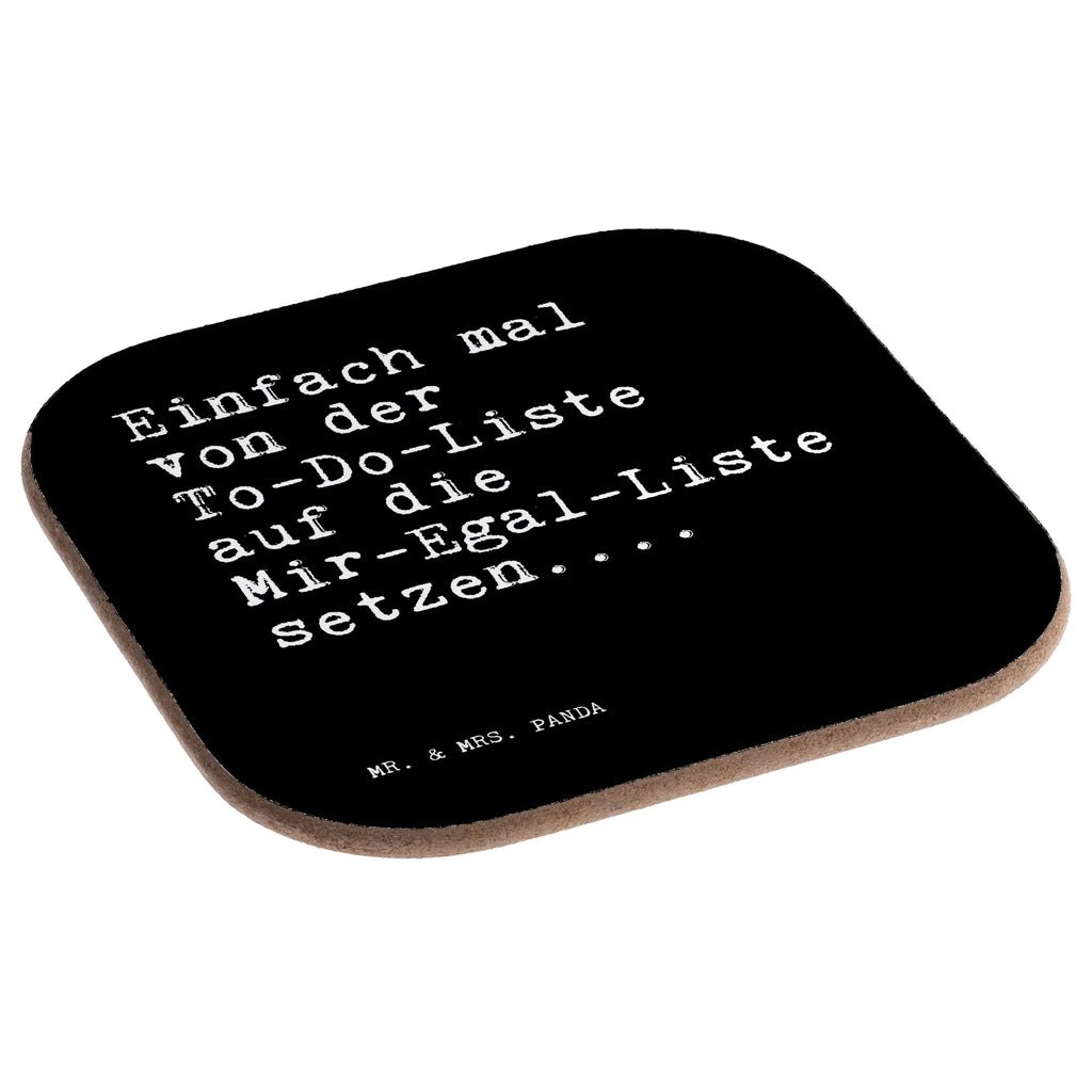 Square coaster Einfach mal von der... breakfast, party, gift, presents, Coasters, glass coasters, gifts, saying, sayings, funny, wisdom, quotes, Sayings Proverbs Wisdom Quotes Funny Wisdom Words