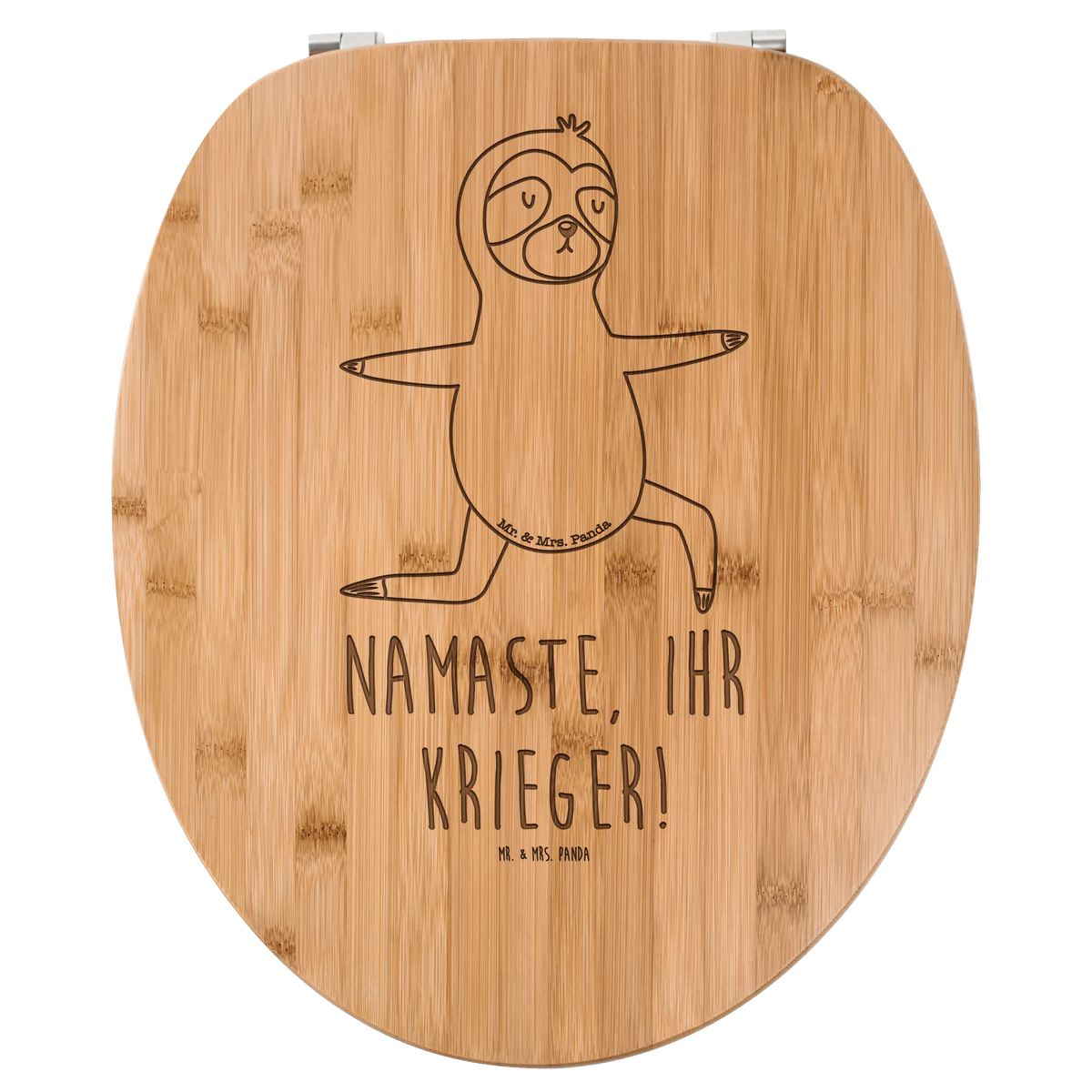 Toilet seat sloth yoga