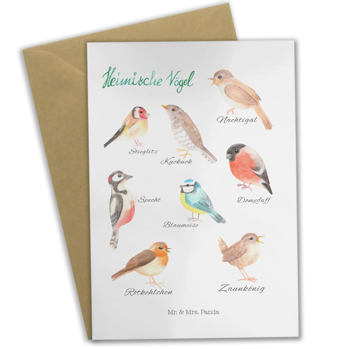 Greetings card Native birds greeting card, folding card, birthday card, wedding card, invitation card, Nature, joy of life, love, Native birds, Birds