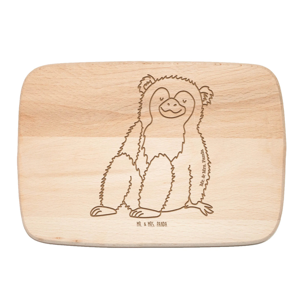 Frühstücksbrett Affe Frühstücksbrett, Schneidebrett, Holzbrett, Frühstücksbrettchen, Küchenbrett, Schneidebrett Holz, Afrika, Wildtiere, Liebe, Äffchen, Respekt, Affe, Selbstliebe, Selfcare, Affen, Selbstbewusstsein, Selbstachtung, Motivation