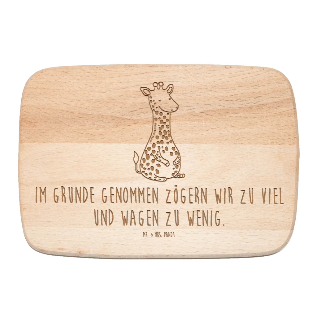 Frühstücksbrett Giraffe Zufrieden Holzbrett, Frühstücksbrett, Küchenbrett, Schneidebrett Holz, Frühstücksbrettchen, Schneidebrett, Afrika, Wildtiere, Giraffe, Abenteuer, Glück, Zufrieden