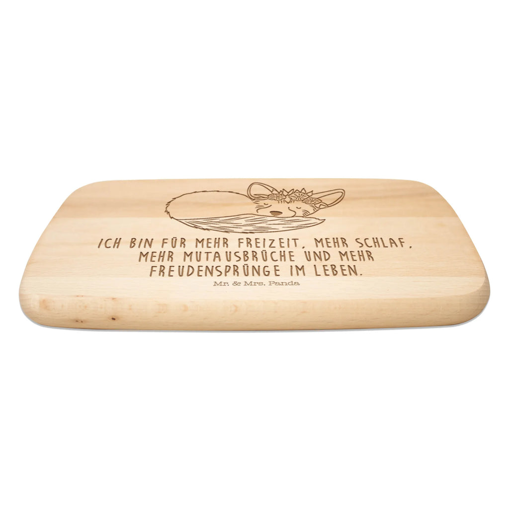 Küchenbrett Wüstenfuchs Blumen Frühstücksbrett, Schneidebrett Holz, Frühstücksbrettchen, Holzbrett, Schneidebrett, Küchenbrett, Afrika, Wildtiere, Wüste, Blumenkranz, Blumen, Glücklich, Wüstenfuchs