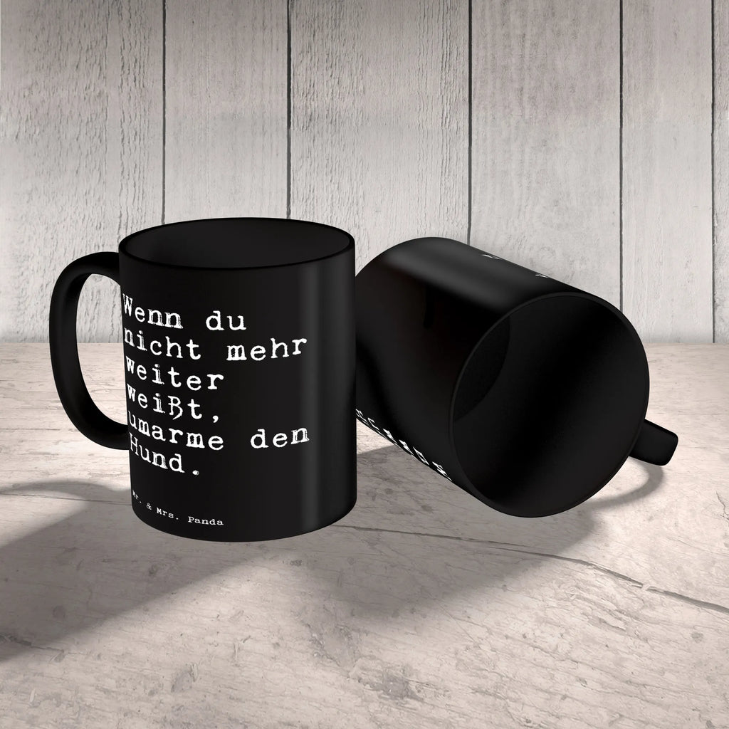 Tasse Sprüche und Zitate Wenn du nicht mehr weiter weißt, umarme den Hund. Geschenktasse, Tasse mit Zitaten, Bürotasse, Tasse, Keramiktasse, Tasse mit Motiven, Teetasse, Porzellantasse, Kaffeetasse, Spruch, Sprüche, lustige Sprüche, Weisheiten, Zitate, Spruch Geschenke, Spruch Sprüche Weisheiten Zitate Lustig Weisheit Worte