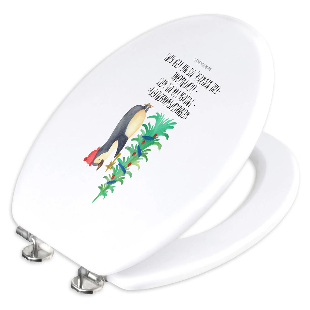 Motiv WC deska sedesowa Pingwin choinka Zima, Boże Narodzenie, dekoracje świąteczne, Mikołaj, Adwent, Wigilia, zimowy motyw