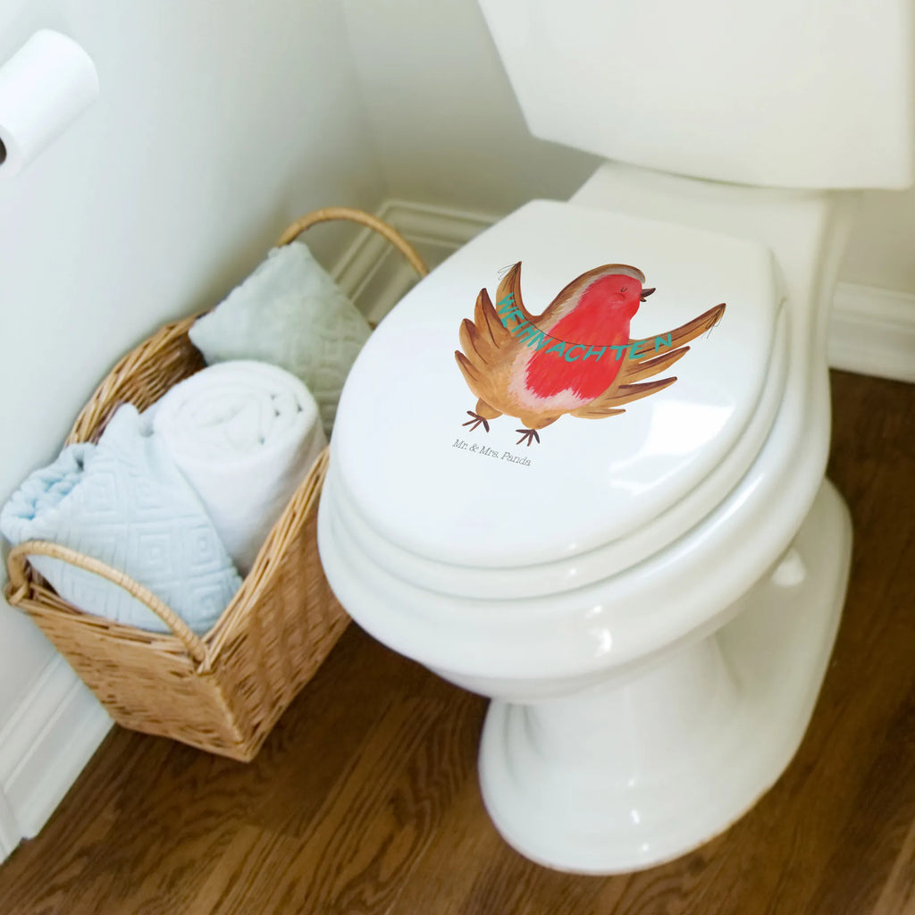 Motiv WC deska sedesowa rudzik Boże Narodzenie Zima, Boże Narodzenie, dekoracje świąteczne, Mikołaj, Adwent, Wigilia, zimowy motyw