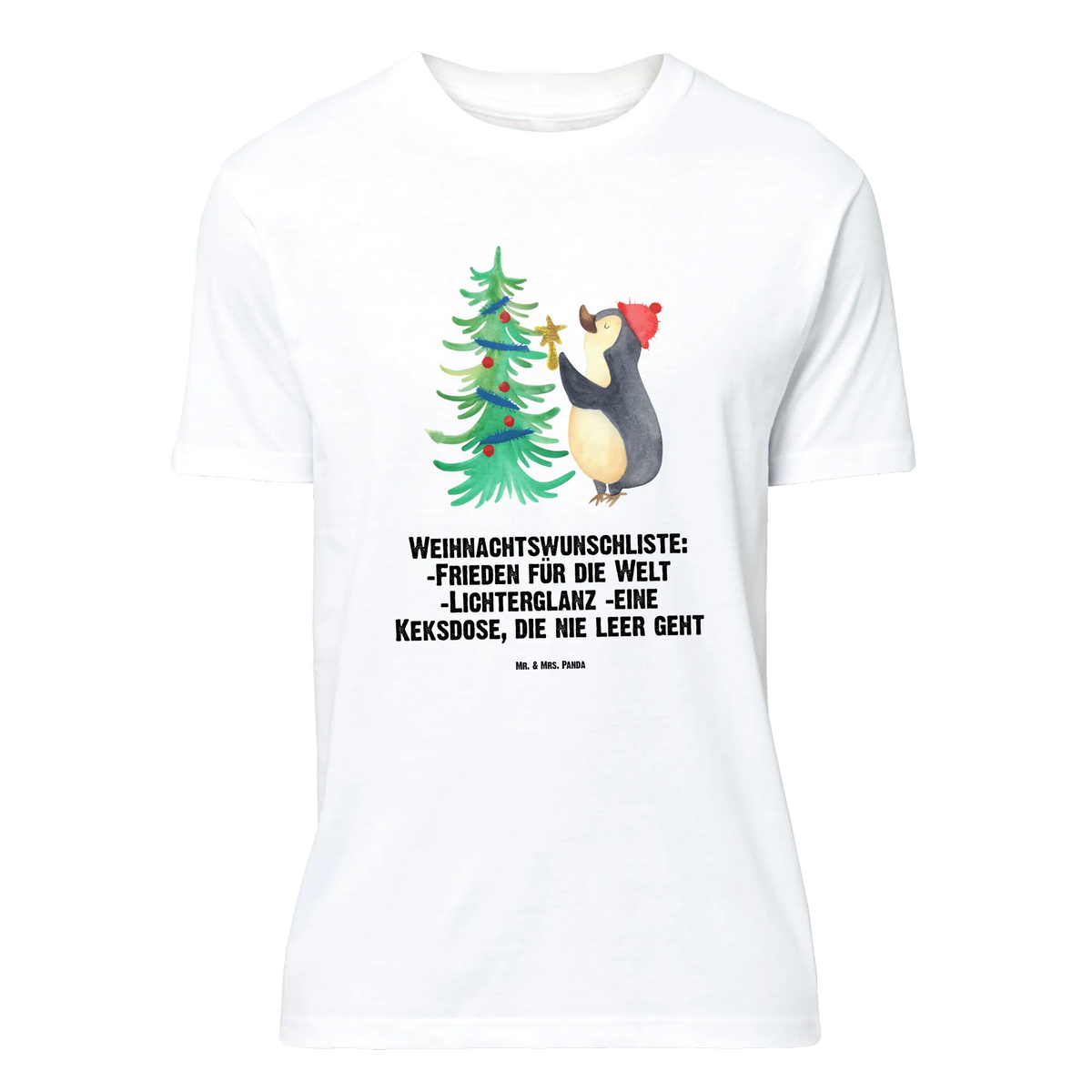 T-Shirt Standard Pinguin Weihnachtsbaum T-Shirt, Tshirt, T-Shirt mit Spruch, Shirt, Heiligabend, Winter, Wintermotiv, Advent, Nikolaus, Weihnachtsdeko, Weihnachten, Pinguin