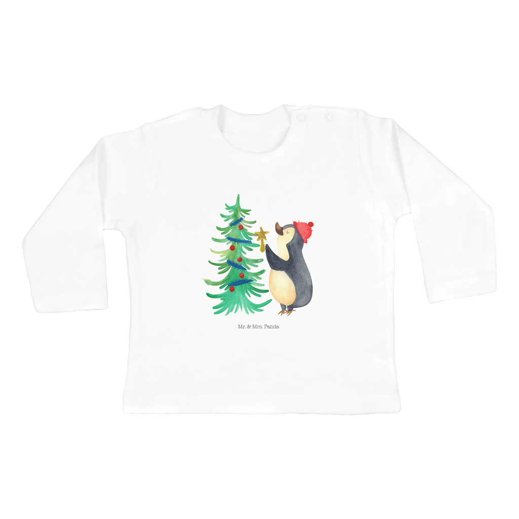 Baby long-sleeve penguin Christmas tree Kleidung, Langarm, Bio, Baby Shower, Heiligabend, Winter, Advent, Weihnachten, Nikolaus, Weihnachtsdeko, Wintermotiv, Pinguin