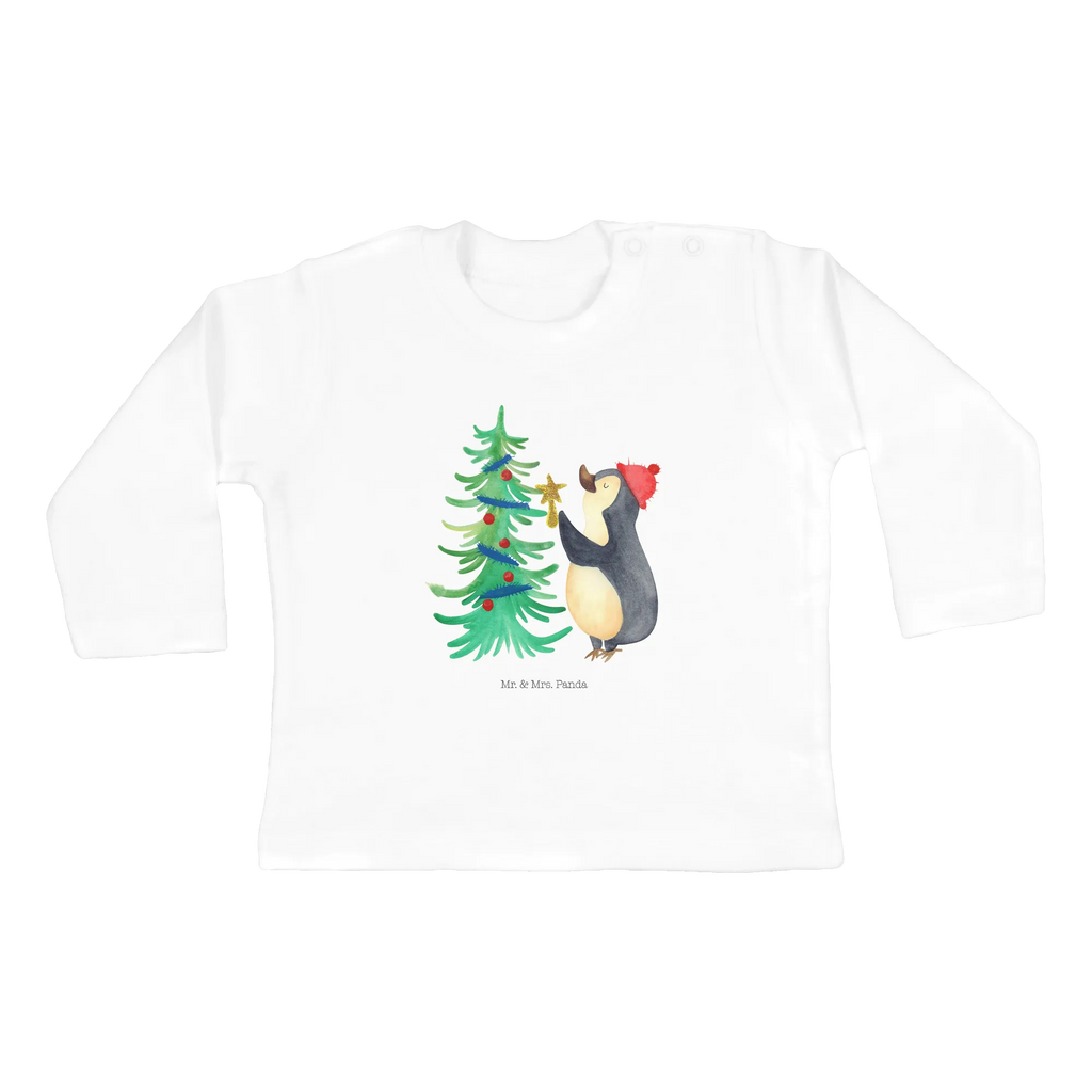 Baby long-sleeve penguin Christmas tree Kleidung, Langarm, Bio, Baby Shower, Heiligabend, Winter, Advent, Weihnachten, Nikolaus, Weihnachtsdeko, Wintermotiv, Pinguin