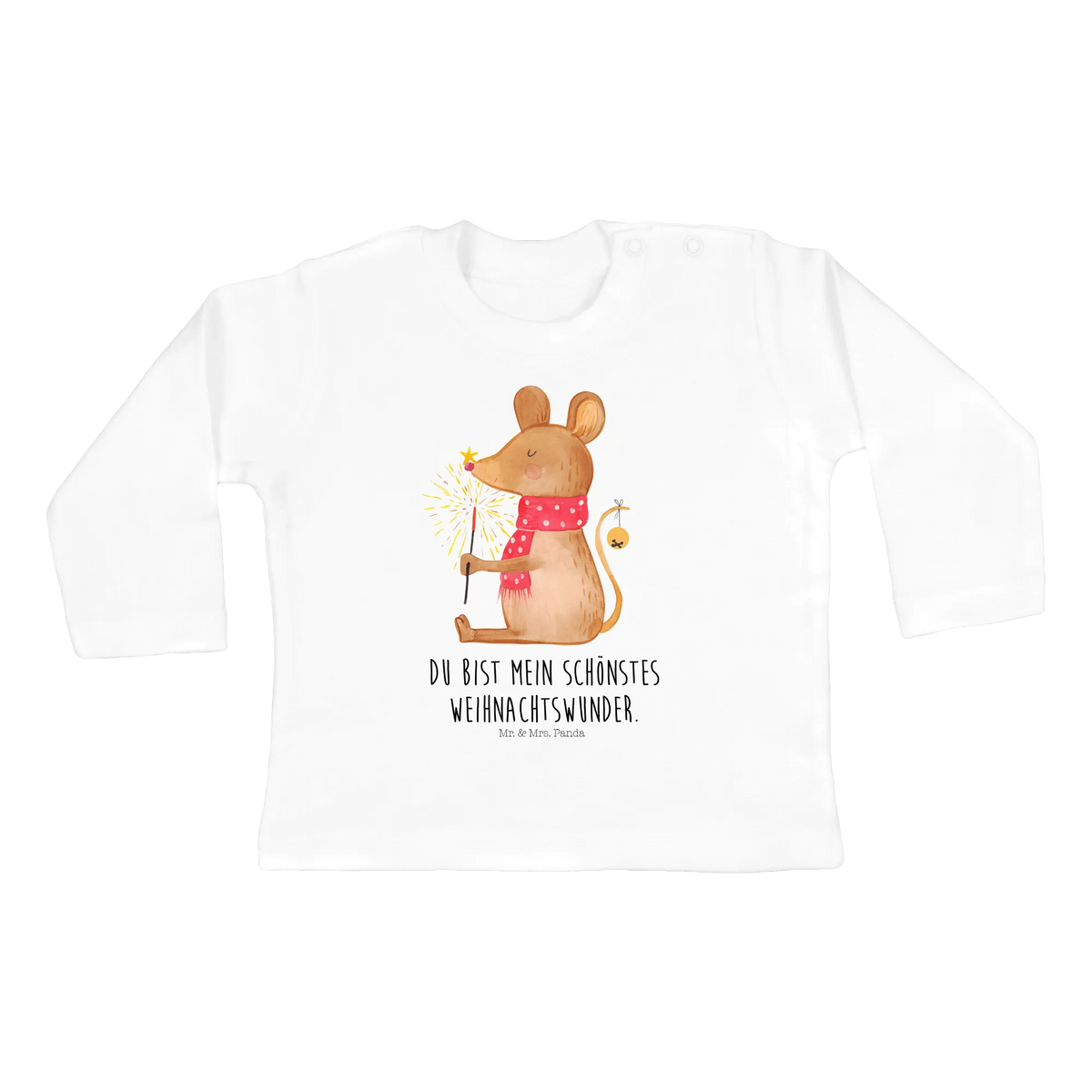Baby Longsleeve Maus Weihnachten
