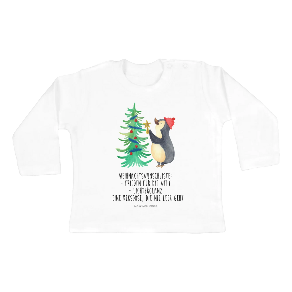 Baby long-sleeve penguin Christmas tree Kleidung, Langarm, Bio, Baby Shower, Heiligabend, Winter, Advent, Weihnachten, Nikolaus, Weihnachtsdeko, Wintermotiv, Pinguin