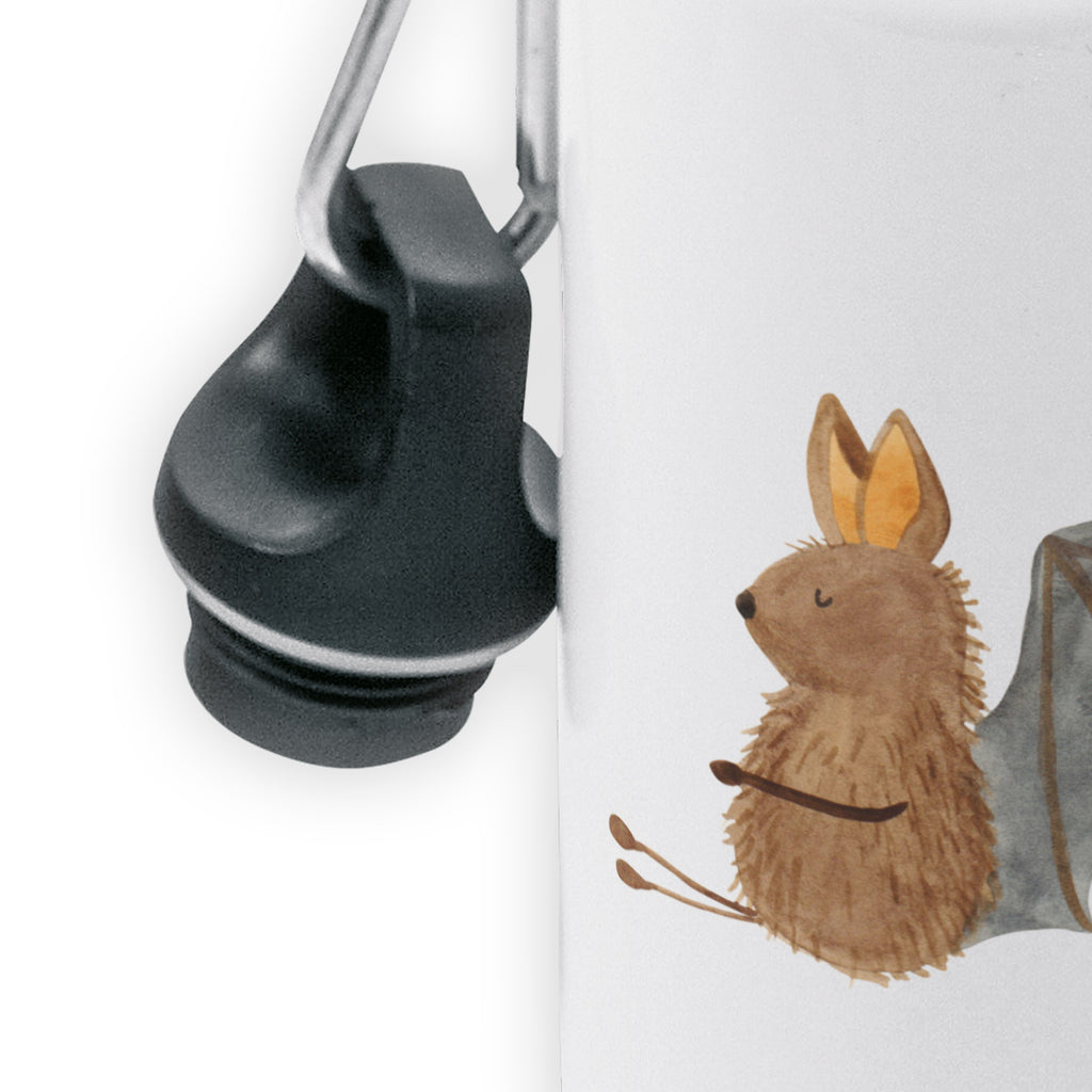 Dziecięca butelka do picia Nietoperz siedzenie Motywy zwierzęce, dobra energia, zabawne powiedzonka, zwierzęta