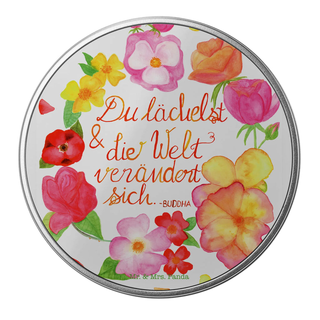 okrągła puszka z blachy Uśmiechasz się Dekoracje kwiatowe, dekoracje wiosenne, dekoracje letnie, dekoracja, pozytywna wiadomość, miłośnik natury, na zewnątrz, natura, przygoda