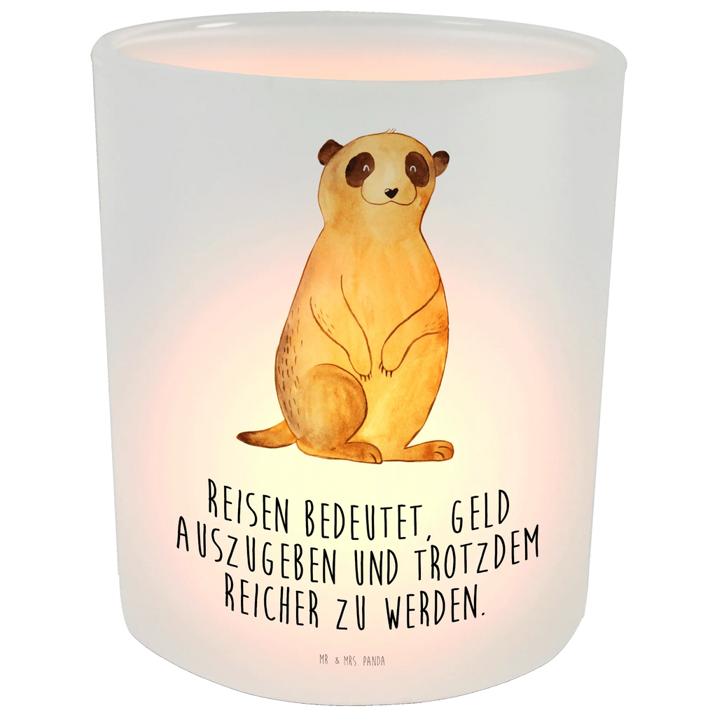 Lantern Meerkat tealight holder, glass tealight, Wind light, Africa, Saying, Travel, Traveling, World trip, Road trip, Meerkat, Africa trip