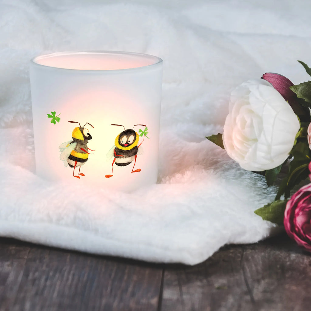 Lantern bumblebees shamrock tealight holder, glass tealight, Wind light, small animals, cute, funny, cute animal motives, hand drawn, small world, funny sayings, good mood, happy, gifts, gift ideas, special gifts, animal lover, card, saying happy, bumblebee, be happy, bee decoration, bee, saying beautiful, become happy, saying positive