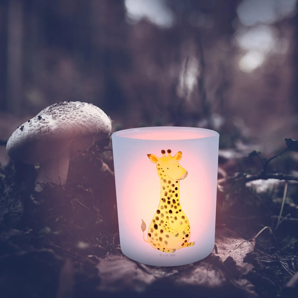 Lantern giraffe Satisfied Wind light, tealight holder, glass tealight, Africa, Happiness, Giraffe, Adventure
