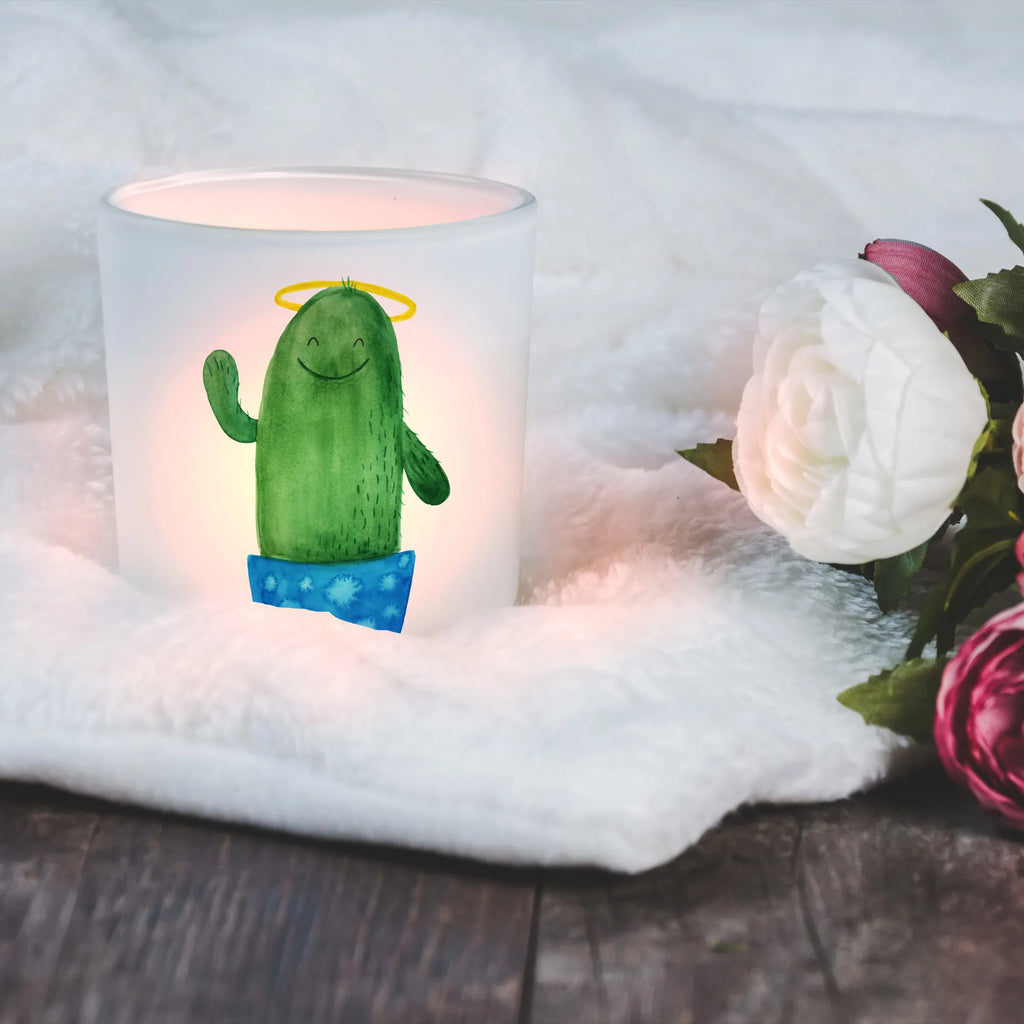Lantern cactus Holy tealight holder, glass tealight, Wind light, cactus, cactuses, plants, cactus plant, small green cactus, funny, cheeky, child, sister, sisters, parents, halo, family, brother, girlfriend