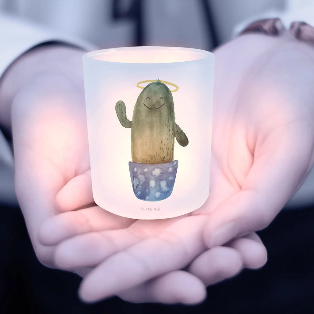 Lantern cactus Holy tealight holder, glass tealight, Wind light, cactus, cactuses, plants, cactus plant, small green cactus, funny, cheeky, child, sister, sisters, parents, halo, family, brother, girlfriend