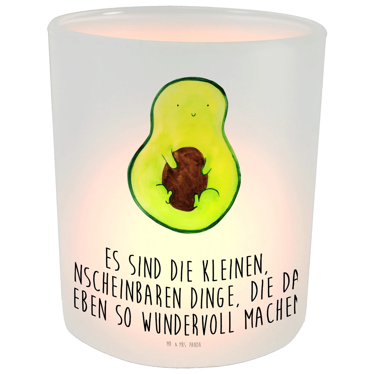 Windlicht Avocado Kern