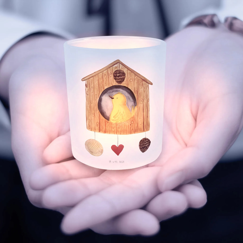 Lantern Bird House Wind light, tealight holder, glass tealight, small animals, cute, funny, cute animal motives, hand drawn, small world, funny sayings, good mood, happy, gifts, gift ideas, special gifts, animal lover, card, family, our house, home, house, birds, birdhouse, apartment, favorite place, home sweet home, castle, Bird, nest