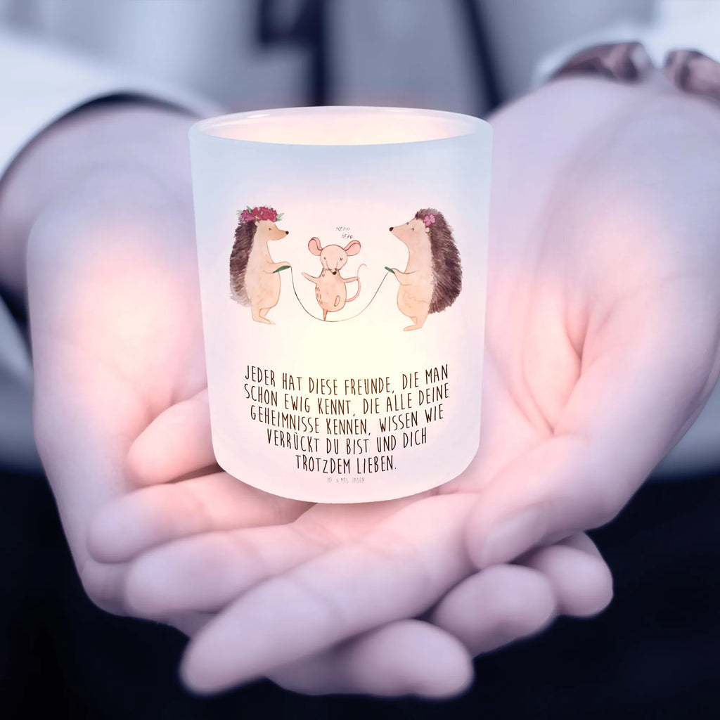 Lantern Hedgehog skipping glass tealight, Wind light, tealight holder, small animals, cute, funny, cute animal motives, hand drawn, small world, funny sayings, good mood, happy, gifts, gift ideas, special gifts, animal lover, card, children, rope skipping, hedgehog, mouse, kindergarten