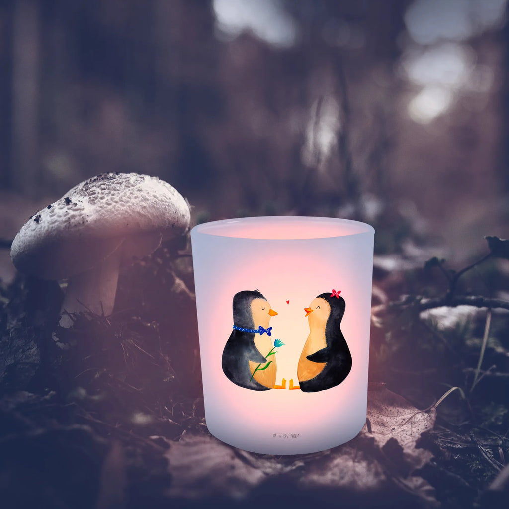 Lantern Penguin pair Wind light, glass tealight, tealight holder, Penguin, North Pole, Winter, Penguins, wedding, penguins, love, love gift, proof of love, anniversary, wedding day, dream couple, engagement, lovers, penguin, wedding gift, great love