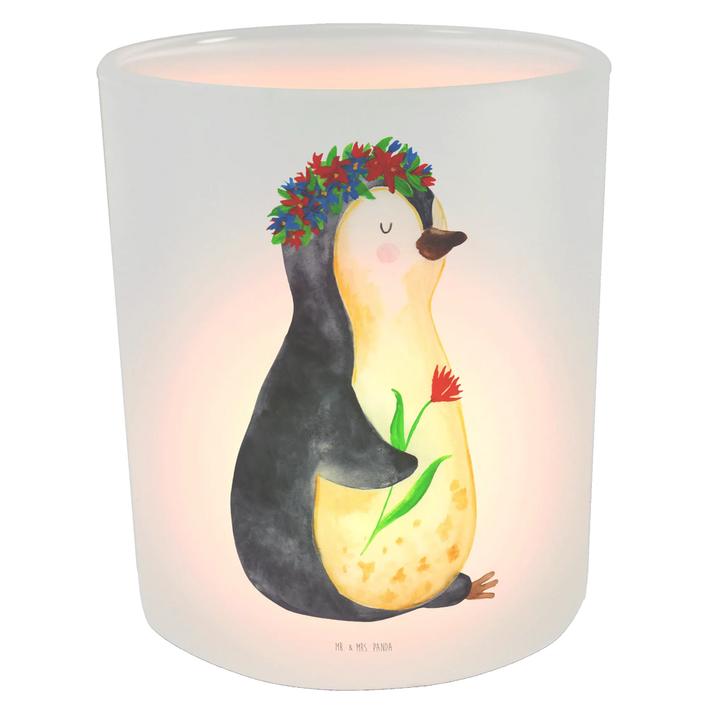 Lantern Penguin Flower glass tealight, tealight holder, Wind light, Penguin, North Pole, Winter, Penguins, life, penguins, goals in life, wishes, love of life, universe, motivation, lovesickness, gift idea, goals, wreath of flowers