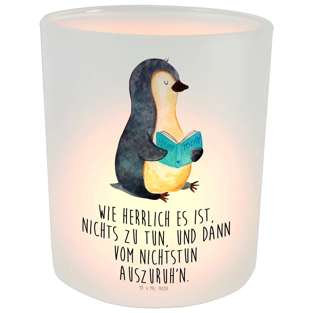 Lantern Penguin A book tealight holder, Wind light, glass tealight, Penguin, North Pole, Winter, Penguins, penguins, leisure, vacation, holidays, doing nothing, book, reading, bookworm, lazing around