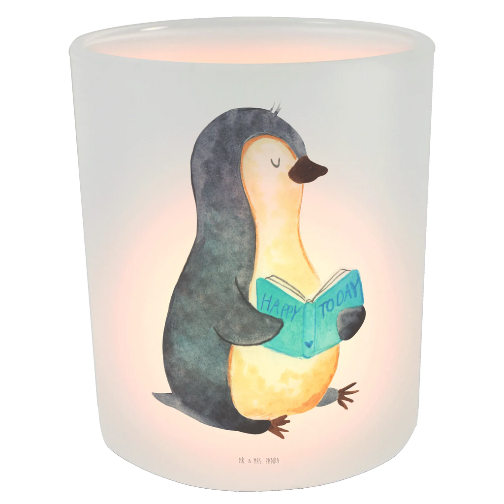 Lantern Penguin A book tealight holder, Wind light, glass tealight, Penguin, North Pole, Winter, Penguins, penguins, leisure, vacation, holidays, doing nothing, book, reading, bookworm, lazing around