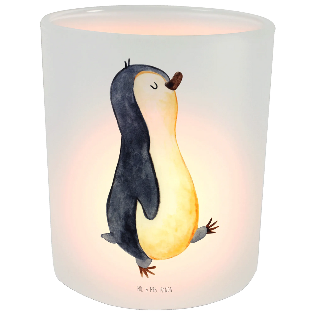 Lantern Penguin march glass tealight, tealight holder, Wind light, Penguin, North Pole, Winter, Penguins, brother, penguins, family, sister, late riser, penguin, early riser