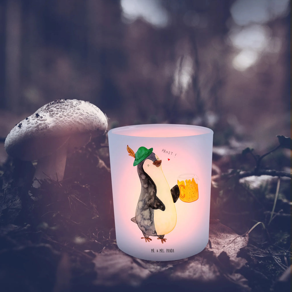 Lantern Penguin Beer Wind light, tealight holder, glass tealight, Penguin, North Pole, Winter, Penguins, penguins, beer, Oktoberfest
