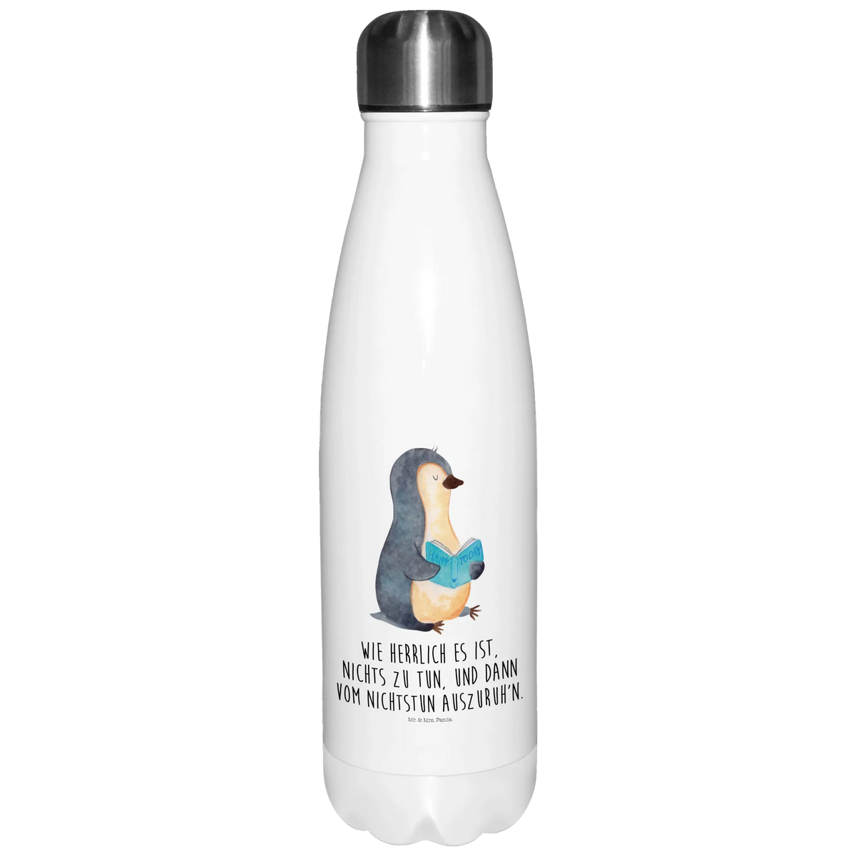Thermosflasche Pinguin Buch thermosflaschen, isolierbehälter, metallflasche, trinkflaschen, Edelstahl Thermosflasche, Isolier-Trinkflasche, thermobehälter, edelstahl isolierflasche, schulflasche, Kaffeeflasche, Wasserflasche, Thermoflasche Edelstahl, edelstahl wasserflasche, Trinkgefäß, thermobottle, Teeflasche, Trinkbehälter, Edelstahlflasche, Getränkeflasche, Vakuumflasche, isolierflaschen, Thermosflasche, thermo trinkflasche, isolier trinkflasche, Trinkflasche Isoliert, reiseflasche, flasche aus edelstahl, Sportflasche, Trinkflasche, Sprudelflasche, Thermos, Outdoorflasche, wanderflasche, Thermo-Trinkflasche, Pinguin, Buch, Freizeit, Ferien, Pinguine, Faulenzen, Nichtstun, Bücherwurm, Urlaub, Lesen