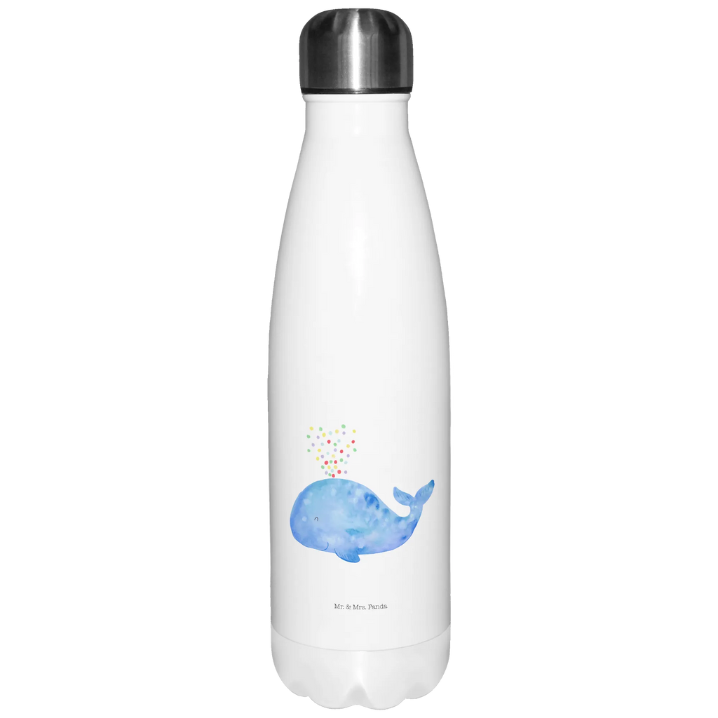 Insulated bottle whale confetti Thermos bottle 500ml, stainless steel, Thermos, Thermos bottles, Thermos bottle, Seafood, aquatic animals, ocean, sea, fish, shells, corals, reef, whale, narwhal, sea urchin, lobster, platypus, turtle, manatee, crocodile, orca, shrimp, gifts for seafood lovers, water world, underwater animals, underwater world, vacation, deep sea, seafood fans, gift ideas, seafood decoration, seafood posters, separation, losing weight, birthday, new beginning, whales, new start, period of life, Whale, diet, motivation, confetti