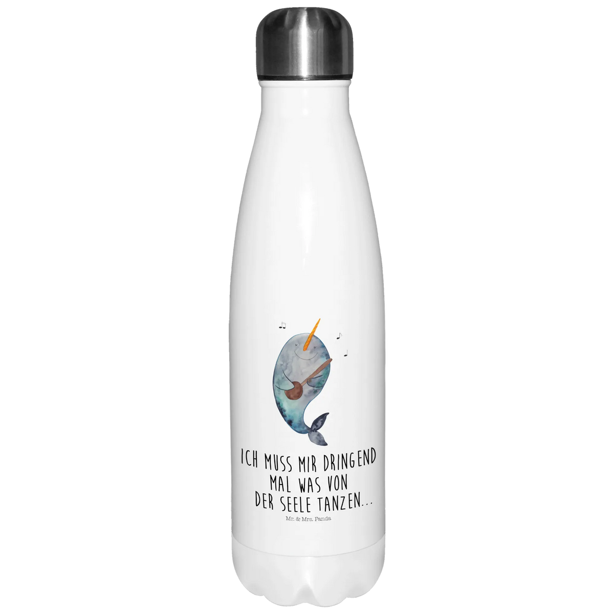 Insulated bottle narwhal guitar stainless steel, Thermos, Thermos bottle 500ml, Thermos bottle, Thermos bottles, Seafood, aquatic animals, ocean, sea, fish, shells, corals, reef, whale, narwhal, sea urchin, lobster, platypus, turtle, manatee, crocodile, orca, shrimp, gifts for seafood lovers, water world, underwater animals, underwater world, vacation, deep sea, seafood fans, gift ideas, seafood decoration, seafood posters, talks, problems, frustration, guitar, problem solving, dancing