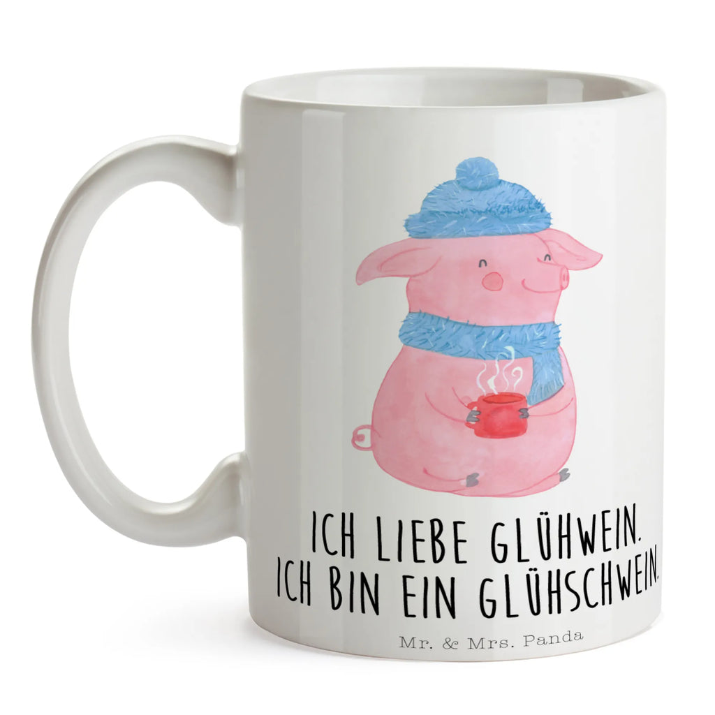 Tasse Schwein Glühwein Tasse, Porzellantasse, Tasse mit Motiven, Kaffeetasse, Tasse mit Zitaten, Bürotasse, Teetasse, Keramiktasse, Geschenktasse, Winter, Weihnachten, Weihnachtsdeko, Nikolaus, Advent, Heiligabend, Wintermotiv, Punsch, Glühschwein, Glühwein, Weihnachtsmarkt
