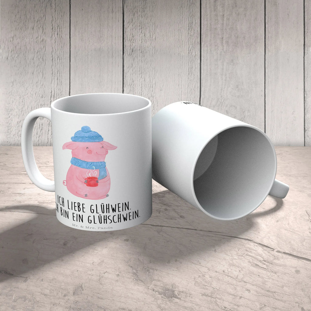 Tasse Schwein Glühwein Tasse, Porzellantasse, Tasse mit Motiven, Kaffeetasse, Tasse mit Zitaten, Bürotasse, Teetasse, Keramiktasse, Geschenktasse, Winter, Weihnachten, Weihnachtsdeko, Nikolaus, Advent, Heiligabend, Wintermotiv, Punsch, Glühschwein, Glühwein, Weihnachtsmarkt