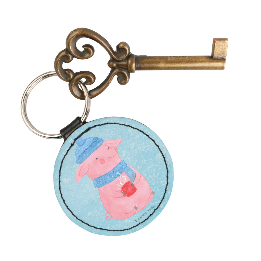 Round key ring Pig Mulled wine mini schlüsselanhänger, Schlüsselanhänger, Schlüsselaccessoire, schlüsselbund anhänger, Taschenanhänger, Weihnachten, Winter, Weihnachtsdeko, Nikolaus, Advent, Heiligabend, Wintermotiv, Weihnachtsmarkt, Glühwein, Punsch, Glühschwein