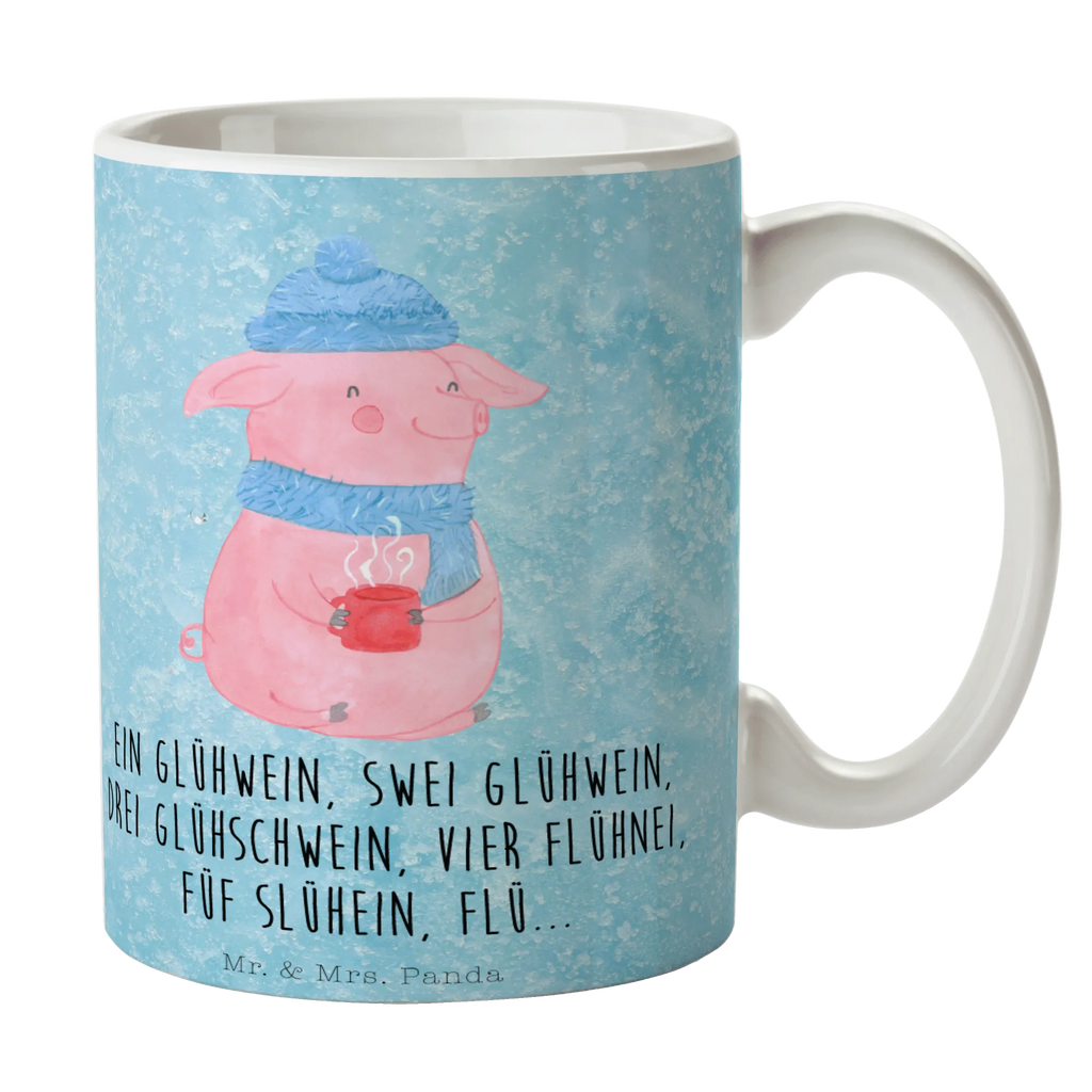 Tasse Schweinchen Glühwein Tasse mit Zitaten, Porzellantasse, Teetasse, Kaffeetasse, Bürotasse, Tasse mit Motiven, Geschenktasse, Tasse, Keramiktasse, Winter, Weihnachten, Weihnachtsdeko, Nikolaus, Advent, Heiligabend, Wintermotiv, Weihnachtsmarkt, Spruch, Glühwein, Betrunken
