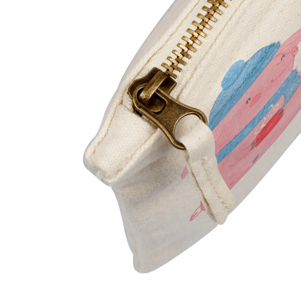 Schminktasche Schweinchen Glühwein Waschbeutel, aufbewahrungstasche, Federmappe, Schminktasche, Schlampermäppchen, kosmetiktäschchen, Kosmetikbeutel, Schminktäschchen, Schminkbeutel, toiletry bag, Kulturtasche, Kosmetiktasche, Mäppchen, Etui, aufbewahrungsbeutel, pencil case, pinsel tasche, utensilientasche, Stiftemäppchen, Waschtasche, Kulturbeutel, beauty case, beauty tasche, Winter, Wintermotiv, Weihnachten, Heiligabend, Advent, Weihnachtsdeko, Nikolaus, Glühwein, Spruch, Weihnachtsmarkt, Betrunken