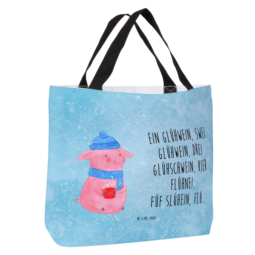 Shopper piggy Mulled wine shopping bag, bag, woman, handle bag, shopper, carrier bag, beach bag, large, XXL, Winter, Christmas, Christmas time, snow, Christmas market, drunk, saying, mulled wine