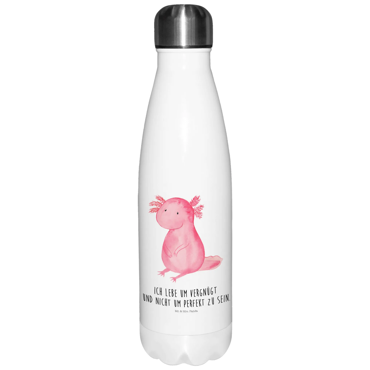Insulated bottle axolotl zero Thermos bottles, Thermos bottle 500ml, stainless steel, Thermos, Thermos bottle, Axolotl, Axelotl, marine animals, Mexican walking fish, salamander, contented, happy, cheerful, girlfriend, lifestyle, wisdom, love, worldly wisdom, Axolot
