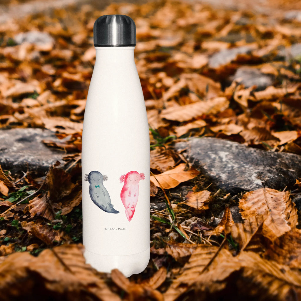 Insulated bottle axolotl Girlfriend stainless steel, Thermos bottle 500ml, Thermos, Thermos bottles, Thermos bottle, Axolotl, Axelotl, marine animals, Mexican walking fish, salamander, amphibian, valentine's day, great love, axolotl, fiancé, tail, proof of love, friend, husband, anniversary, love, axolot