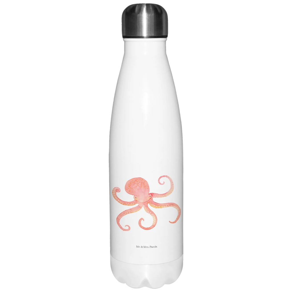Insulated bottle Squid stainless steel, Thermos, Thermos bottles, Thermos bottle 500ml, Thermos bottle, small animals, cute, funny, cute animal motives, hand drawn, small world, funny sayings, good mood, happy, gifts, gift ideas, special gifts, animal lover, card, sea animal, ocean, octopus, arms, water, squid, sea
