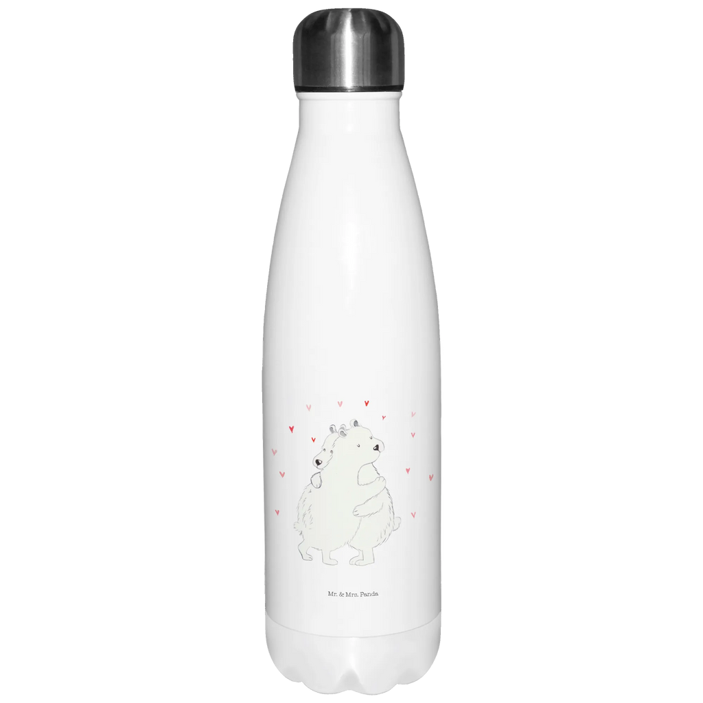 Insulated bottle Icebear Embrace stainless steel, Thermos bottle 500ml, Thermos bottles, Thermos, Thermos bottle, small animals, cute, funny, cute animal motives, hand drawn, small world, funny sayings, good mood, happy, gifts, gift ideas, special gifts, animal lover, card