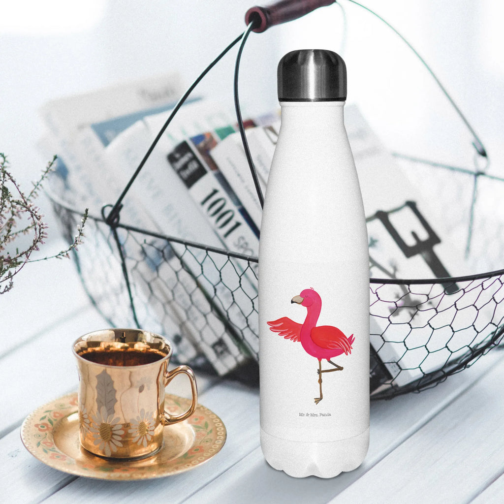 Thermosflasche Flamingo Yoga Thermoflasche Edelstahl, Edelstahlflasche, wanderflasche, thermobottle, Vakuumflasche, metallflasche, Thermosflasche, Trinkflasche, Edelstahl Trinkflasche, isolier trinkflasche, trinkflaschen, edelstahl isolierflasche, edelstahl wasserflasche, Thermoflasche, isolierbehälter, thermo trinkflasche, flasche aus edelstahl, Trinkbehälter, reiseflasche, Outdoorflasche, Getränkeflasche, Wasserflasche, Trinkflasche Isoliert, thermobehälter, thermosflaschen, Isolierflasche, Trinkgefäß, Thermos, isolierflaschen, Flamingo, Yoga-Übung, Entspannung, Aufregen, Namaste, Vogel, Ärger, Achtsamkeit, Yoga, Tiefenentspannung