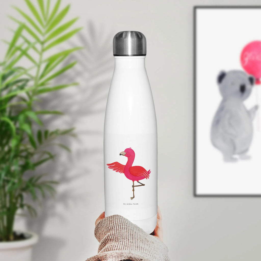 Thermosflasche Flamingo Yoga Thermoflasche Edelstahl, Edelstahlflasche, wanderflasche, thermobottle, Vakuumflasche, metallflasche, Thermosflasche, Trinkflasche, Edelstahl Trinkflasche, isolier trinkflasche, trinkflaschen, edelstahl isolierflasche, edelstahl wasserflasche, Thermoflasche, isolierbehälter, thermo trinkflasche, flasche aus edelstahl, Trinkbehälter, reiseflasche, Outdoorflasche, Getränkeflasche, Wasserflasche, Trinkflasche Isoliert, thermobehälter, thermosflaschen, Isolierflasche, Trinkgefäß, Thermos, isolierflaschen, Flamingo, Yoga-Übung, Entspannung, Aufregen, Namaste, Vogel, Ärger, Achtsamkeit, Yoga, Tiefenentspannung