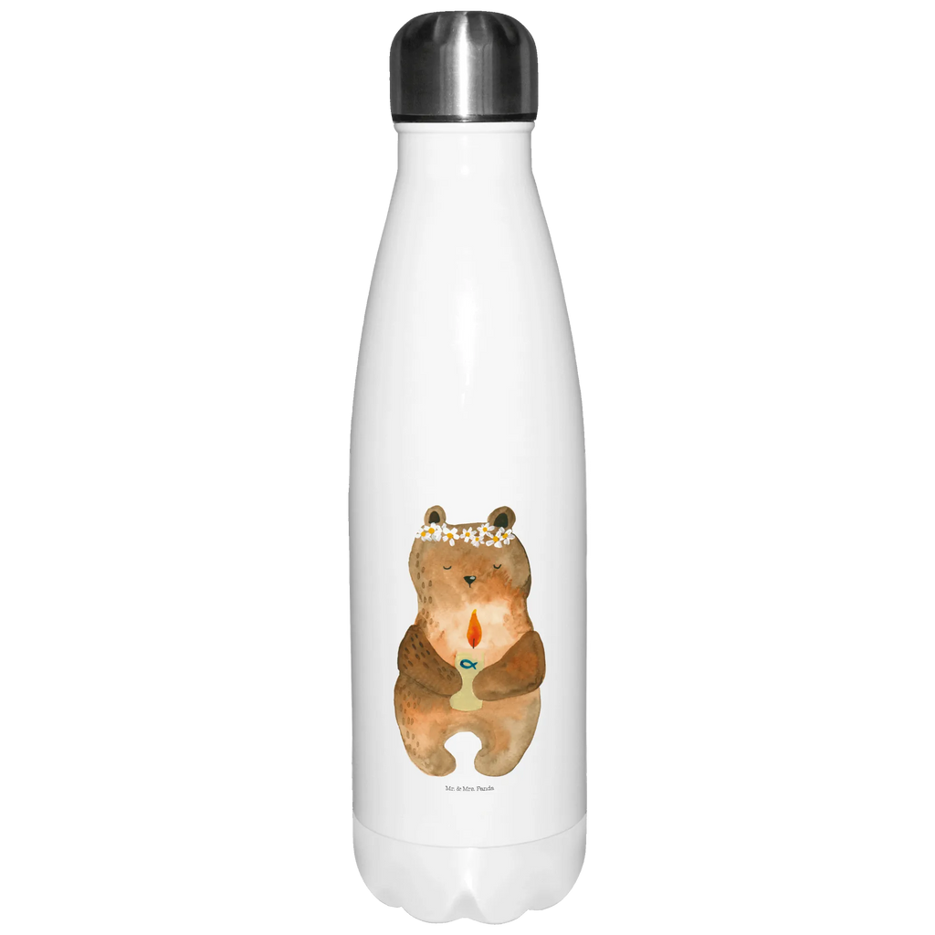 Insulated bottle bear communion Thermos bottle, Thermos bottle 500ml, stainless steel, Thermos bottles, Thermos, bear, teddy, teddy bear, cuddly toy, catholic, communion, God's blessing, baptismal candle