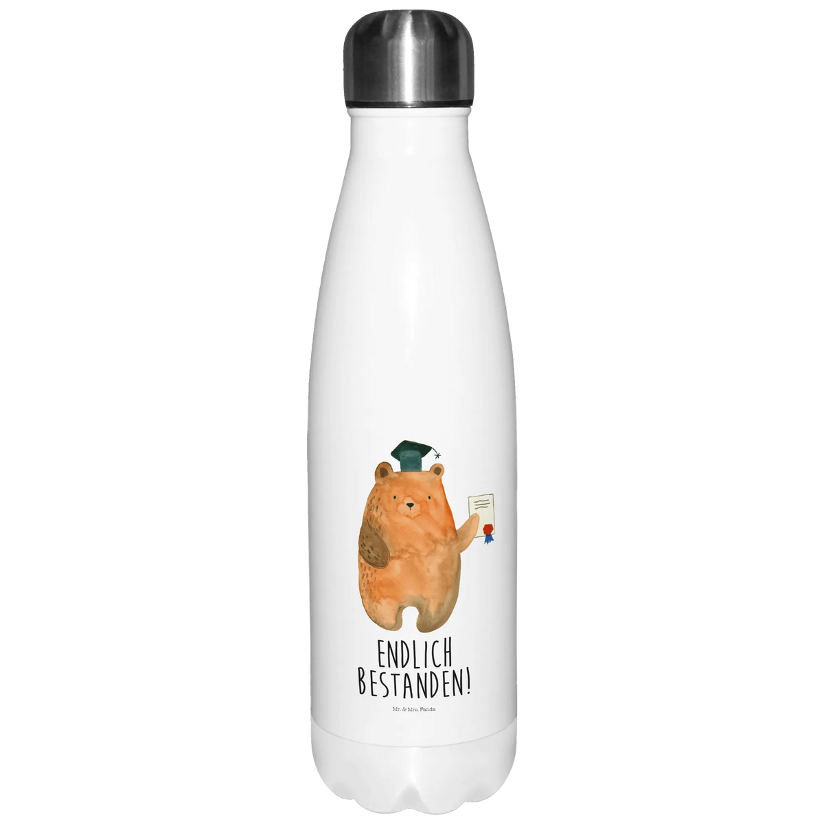 Thermosflasche Bär Prüfung Trinkflasche, wanderflasche, Edelstahlflasche, schulflasche, thermosflaschen, Vakuumflasche, Thermos, reiseflasche, Kaffeeflasche, Edelstahl Thermosflasche, Sportflasche, Trinkgefäß, thermobehälter, trinkflaschen, edelstahl wasserflasche, isolier trinkflasche, isolierbehälter, isolierflaschen, Trinkbehälter, thermo trinkflasche, Sprudelflasche, Getränkeflasche, thermobottle, metallflasche, Thermoflasche Edelstahl, flasche aus edelstahl, Thermo-Trinkflasche, Teeflasche, Thermosflasche, Outdoorflasche, Wasserflasche, edelstahl isolierflasche, Isolier-Trinkflasche, Trinkflasche Isoliert, Teddy, Bär, Teddybär, Abschlusszeugnis, Zeugnis, Prüfung Bestanden, Abitur, Abschluss, Prüfungen