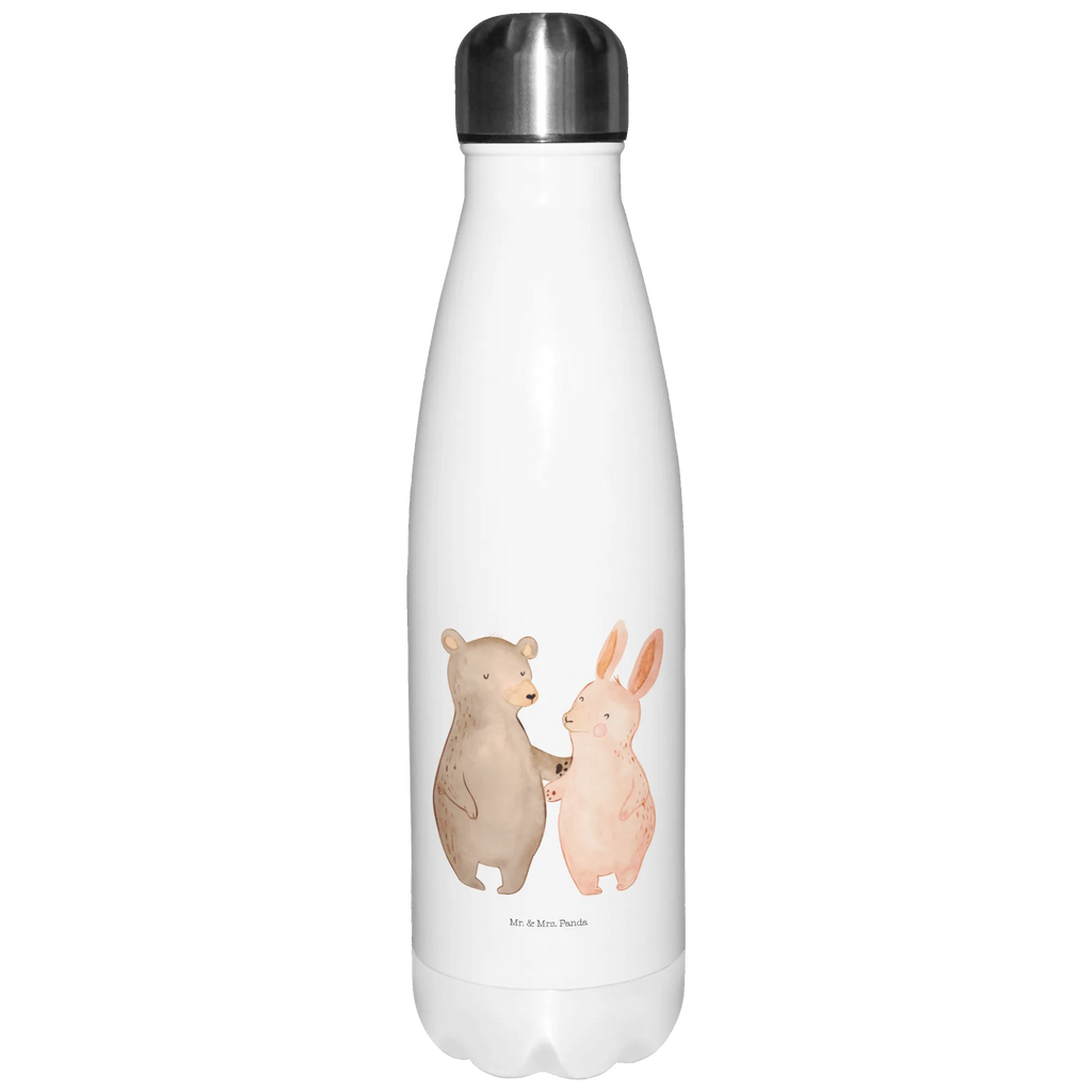 Insulated bottle bear and rabbit Embrace Thermos bottle, Thermos bottles, stainless steel, Thermos bottle 500ml, Thermos, Love, Loving, Two, Together, Marriage, Engagement, Proposal of marriage, Love gift, gift for her, gift for him, anniversary gift, best friends, friends, best friend, rabbit, bear